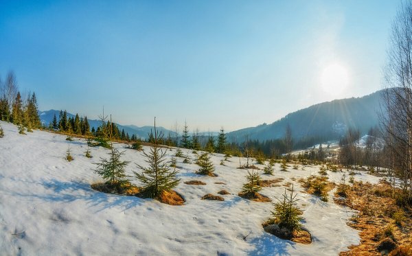 Март в Карпатах