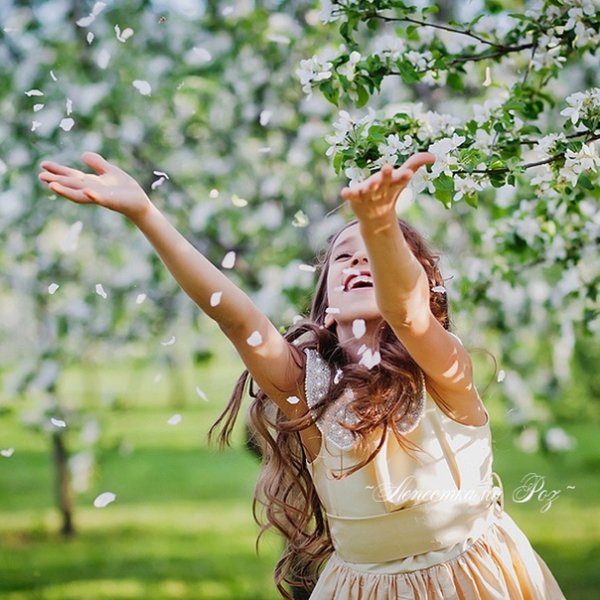 Фотосессия в цветущих садах идеи