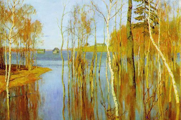 «Весна. Большая вода». (1897). Левитан и. и.
