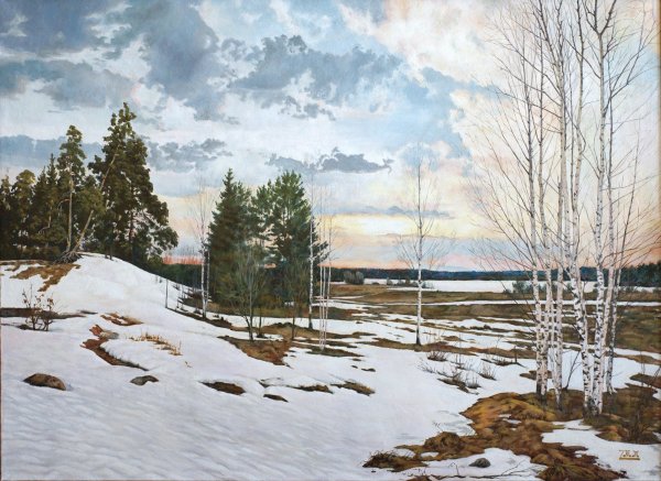 Исаак Левитан ранняя Весна 1892