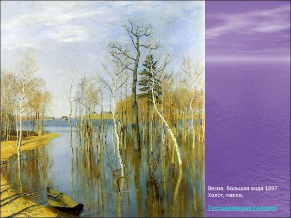 Исаак Левитан Весна большая вода