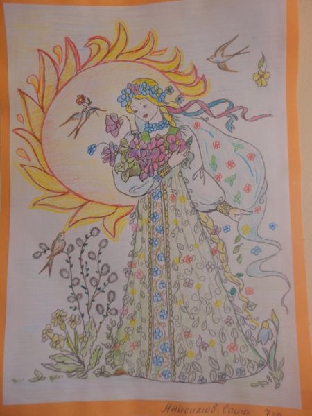 Рисунок на тему Весна на конкурс