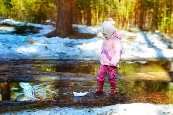 Дети весной