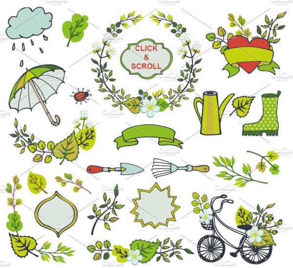 Наклейки Весна