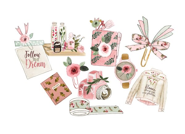 Стикер цветочек