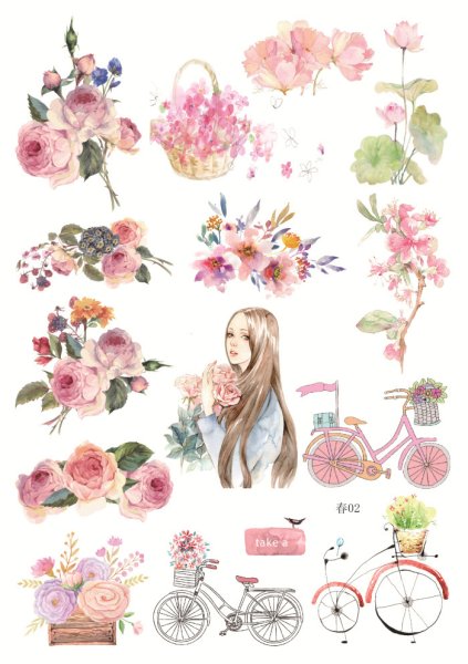 Весенние наклейки для ежедневника