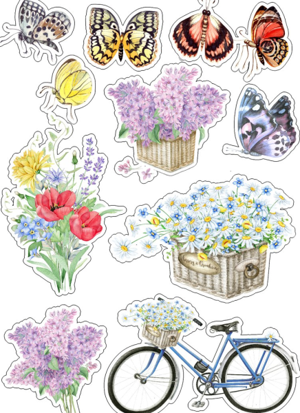 Ленточка с цветами