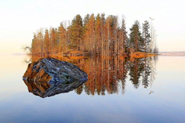 Карелия озеро апрель