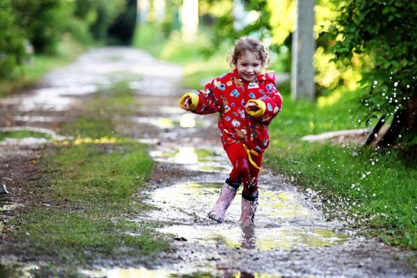 Дети на улице Весна