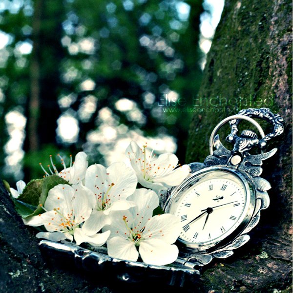 Часы "цветок"