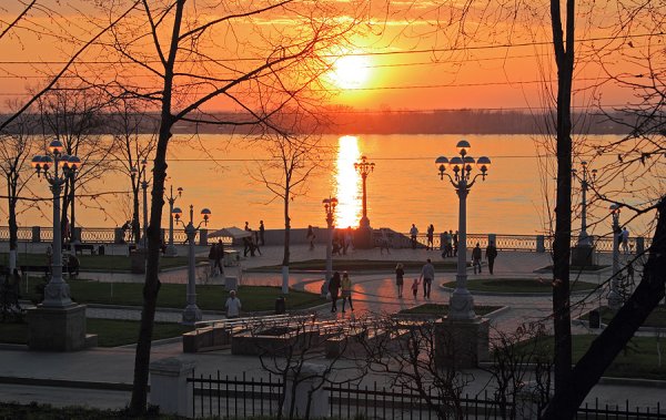 Струковский парк Самара зима