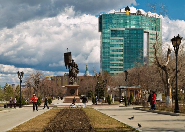 Самара Весна набережная