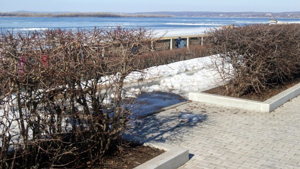 Ульяновский пляж зимой