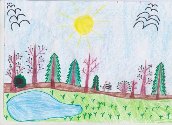 Рисунок на тему Весна