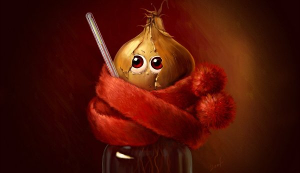 Заболела простудой