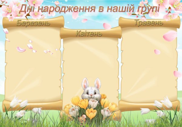 Наше весение именинеки