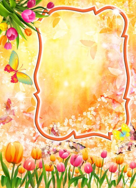 Фон весенний детский