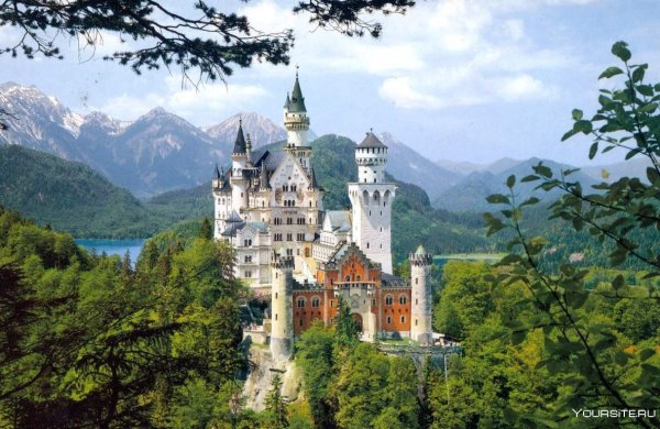Замок Нойшванштайн Бавария Германия