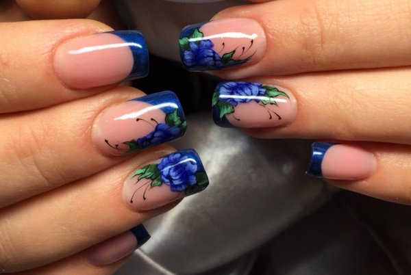 Маникюр Весна френч