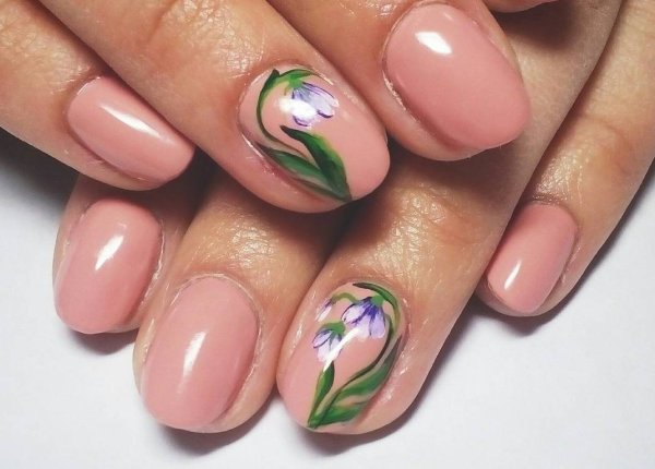 Очень красивый весенний маникюр
