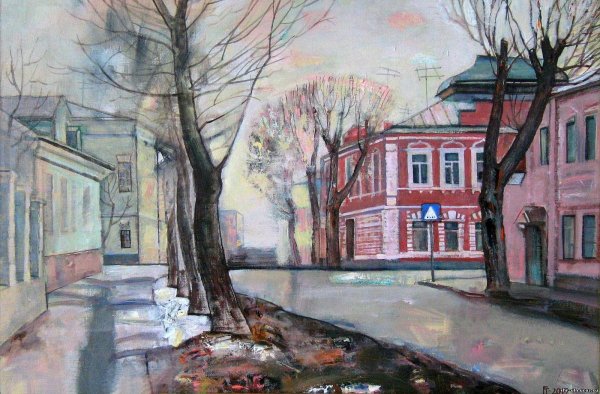 Весенний городской пейзаж