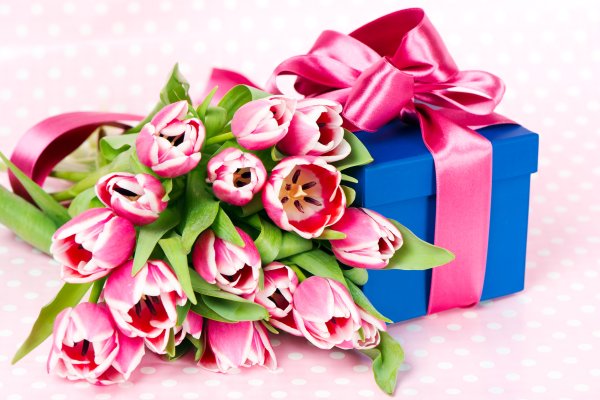 Стикеры "весенние цветы"