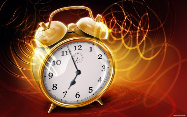 Будильник в цветах