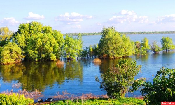 Река Волга май