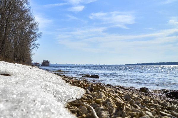 Река Волга Весна Самара