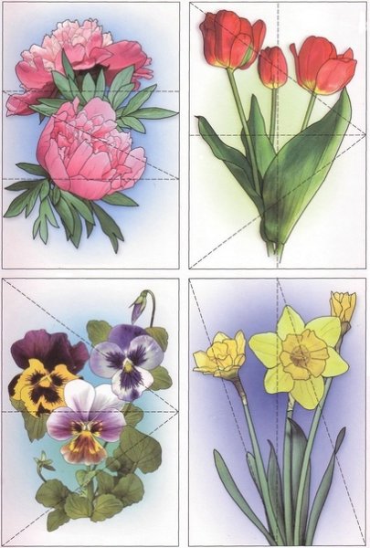 Карточки с изображением времени года