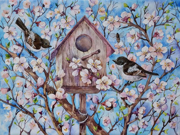 Рисунок на тему Весна