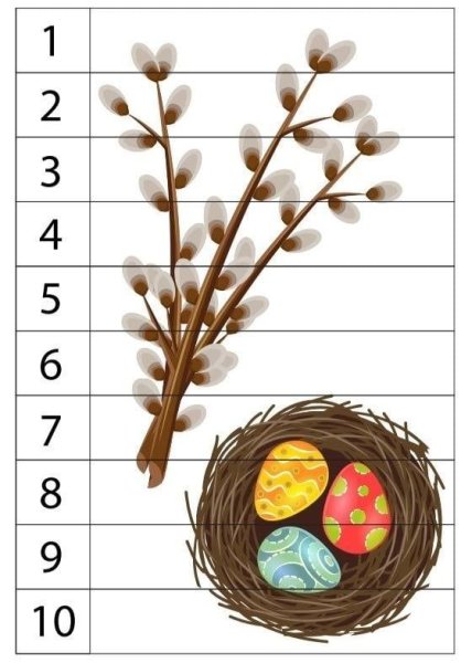 Пазл Весна для детей