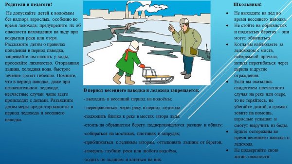 Запрет выхода на лед для детей