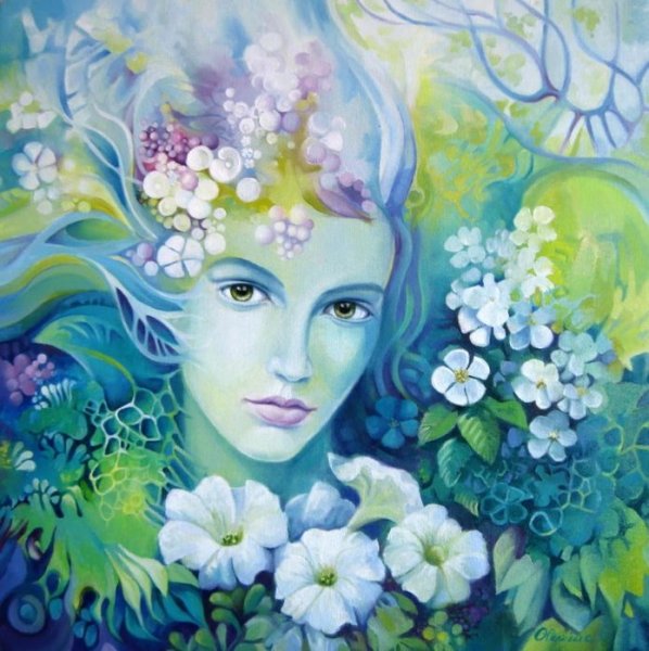 Девушка зима Весна