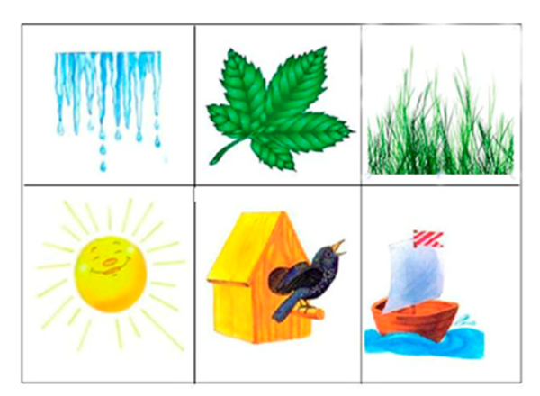 Предметы весны для дошкольников