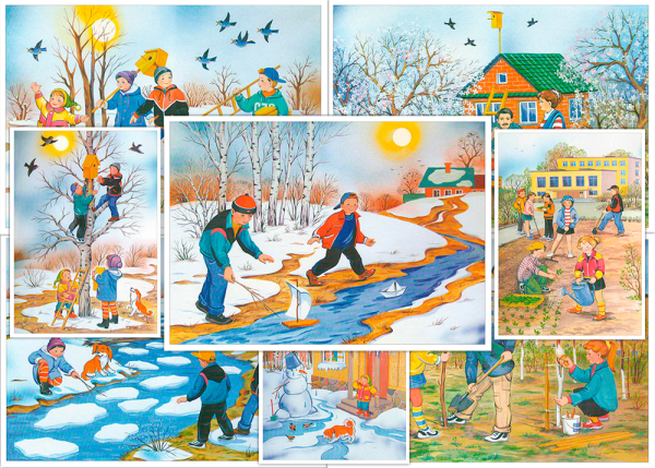 Признаки весны для детей