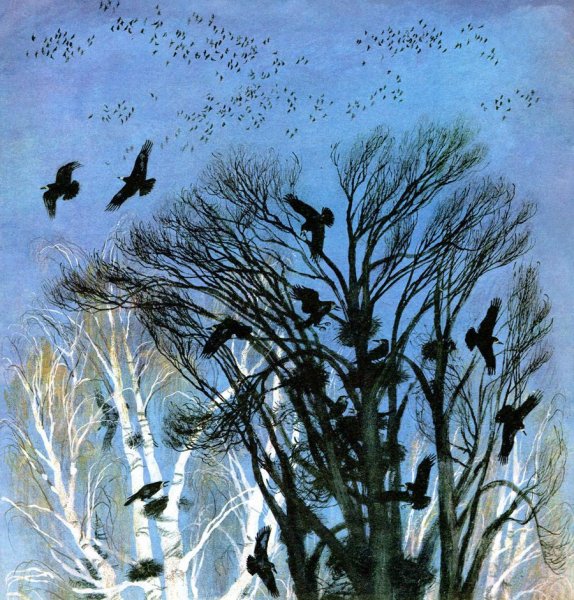 Рисование весенних птиц