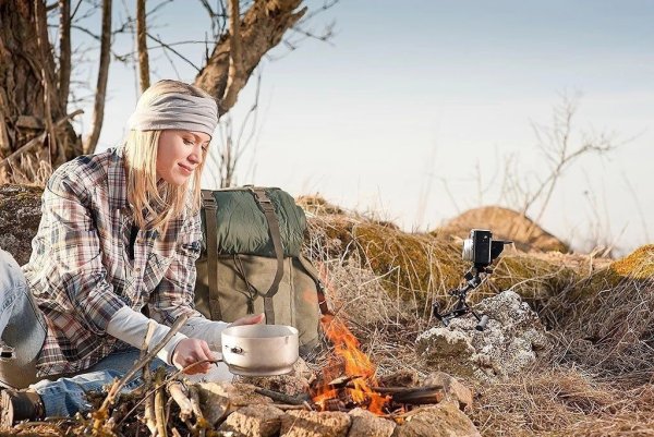 Красивый вид из палатки