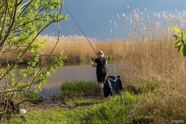 Весна река рыбалка