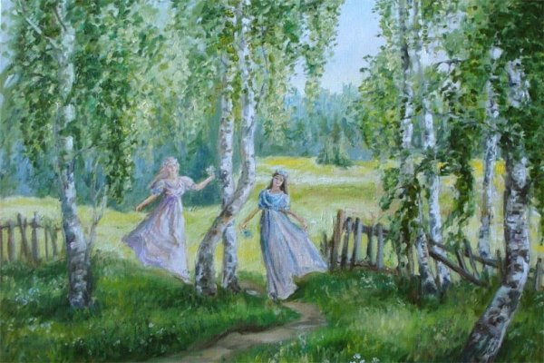 Борис Кустодиев хоровод 1912