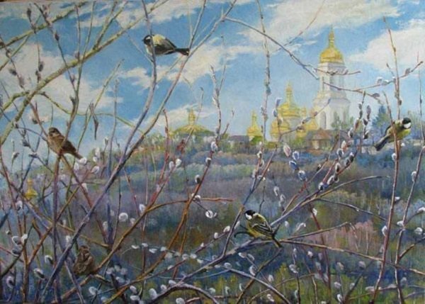 Б. Зворыкин. Катание яиц.