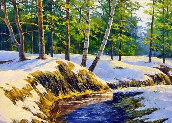 Деревенский дом с черемухой