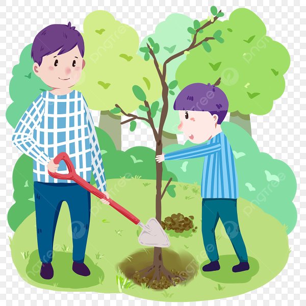 Сажать деревья клипарт вектор