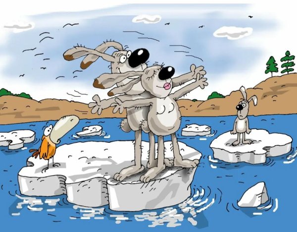 Весеннее обострение карикатура