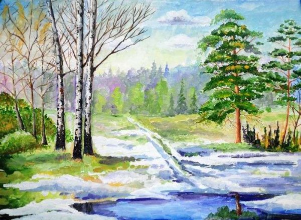 Весна рисунок