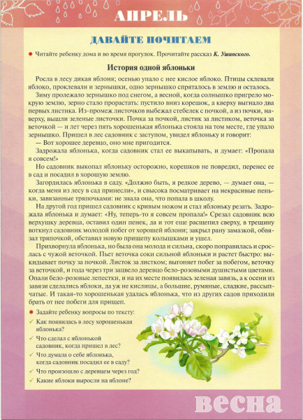 Папка передвижка Весна