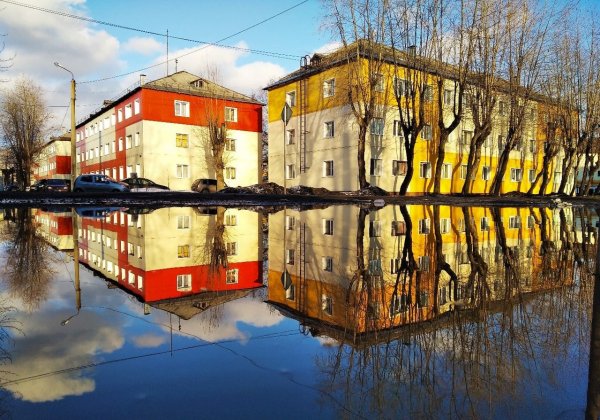 Ледоход в Архангельске