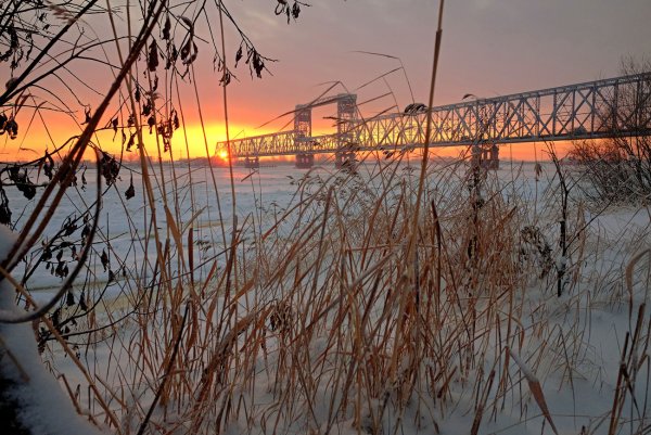 Архангельск зимой Северная Двина