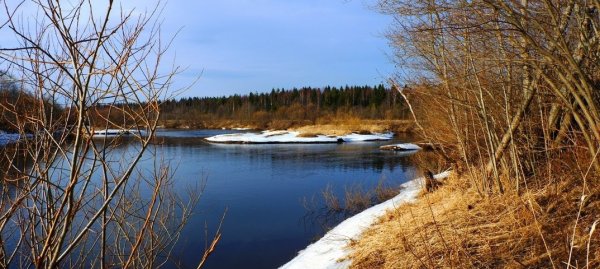 Ледоход в Архангельске