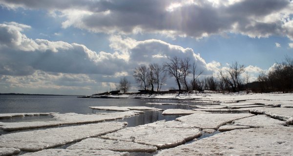Ледостав реки Обь